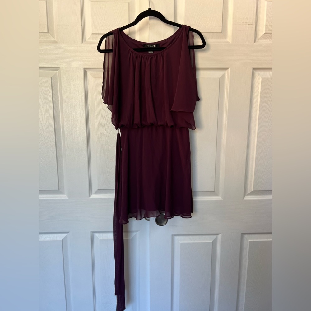 Forever 21 Red Dress with Tie Belt